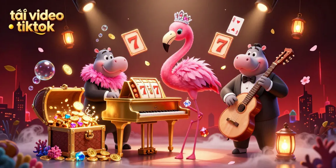Download TikTok videos easily with tải video tiktok using our engaging casino-themed illustration.