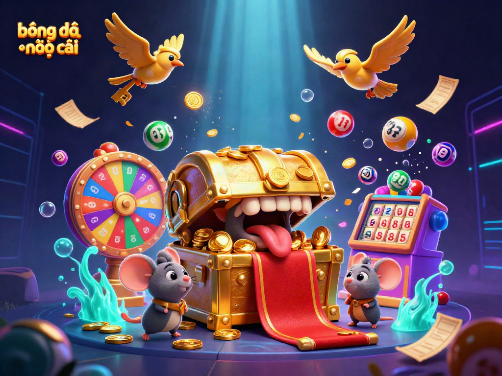 Engage in bóng đá kèo nhà cái with a thrilling 3D scene of adventurous mice and golden treasures.