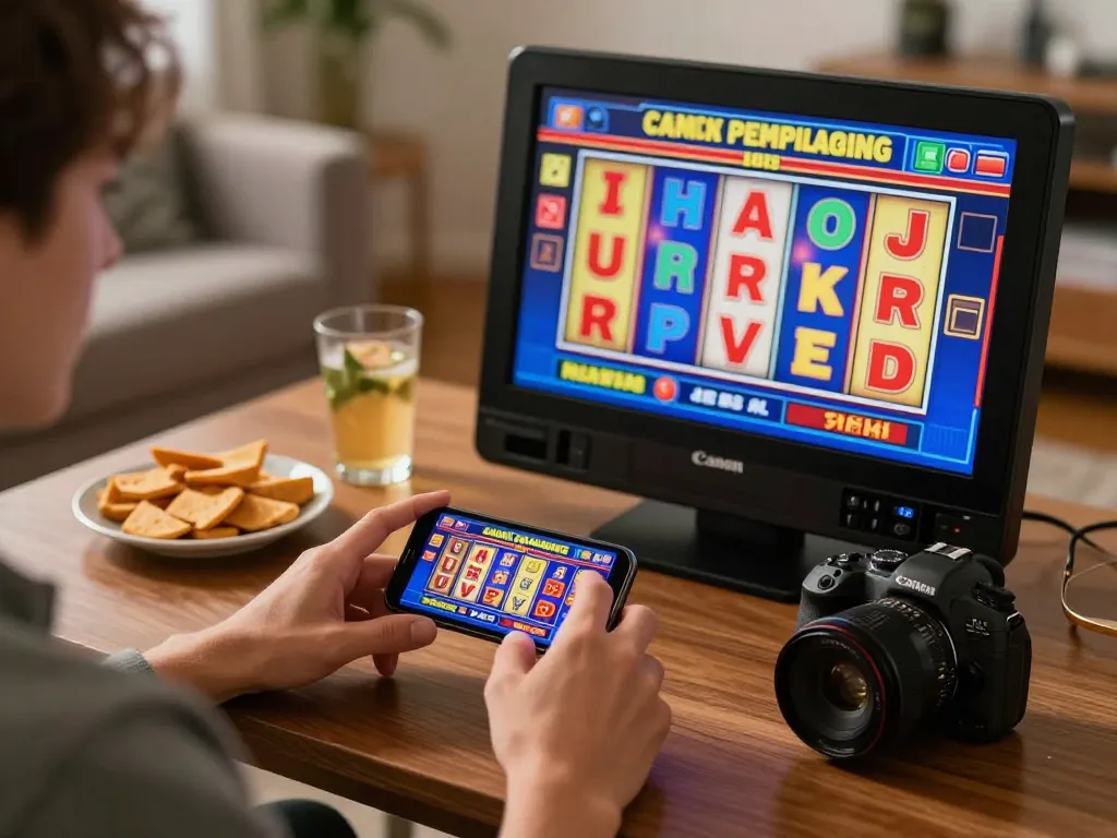 Experience thrilling slots on RR88 mobile app while enjoying a cozy home setup.