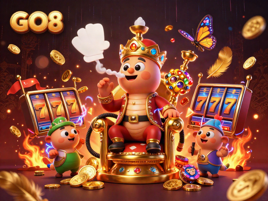 Experience the exciting world of GO8 with vibrant casino elements and immersive characters.