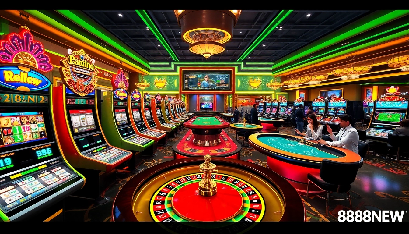 Players enjoying an exciting casino game experience at 888NEW online platform.